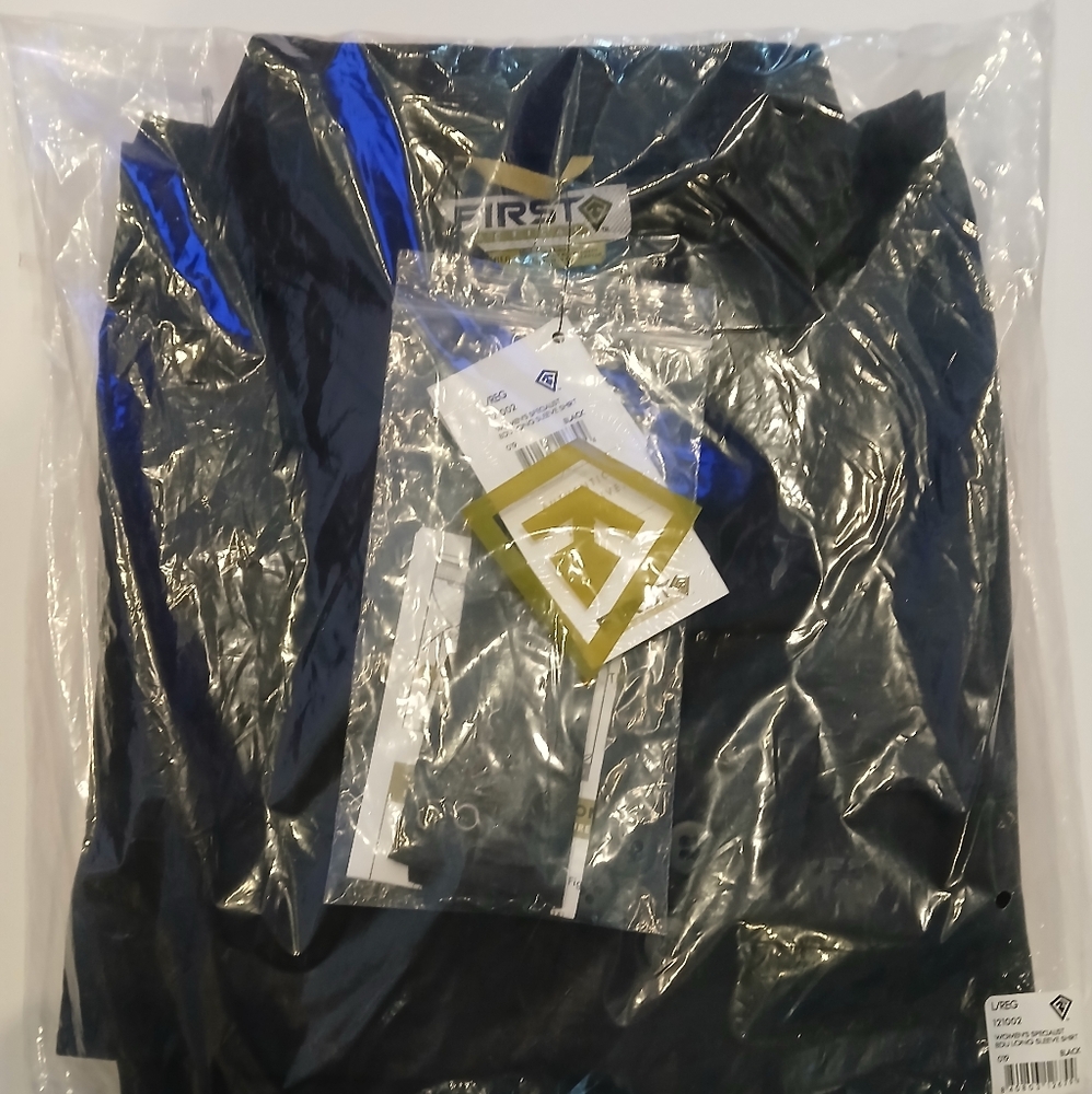 First Tactical Women's Specialist BDU Long Sleeve Shirt Black Sz L/R